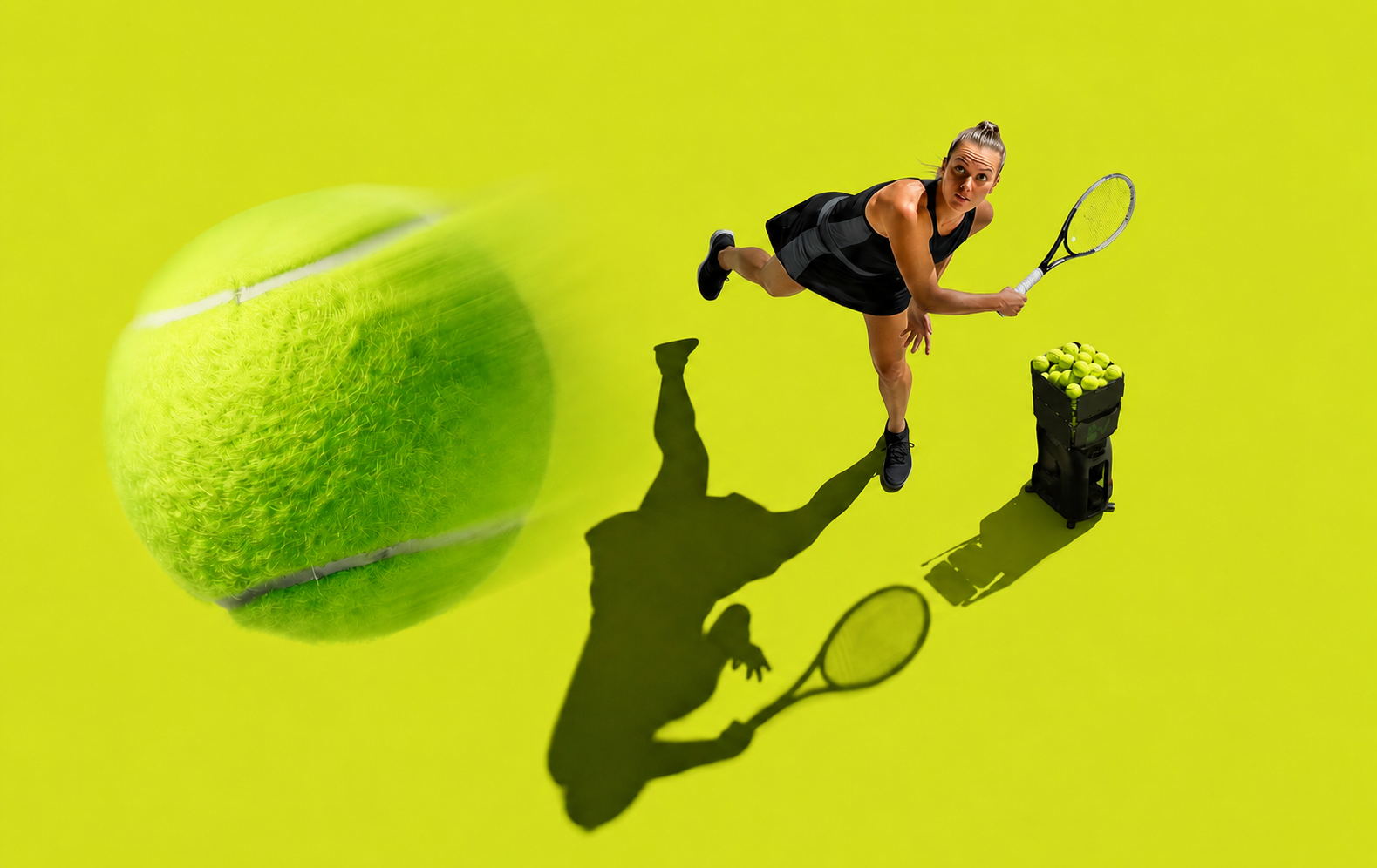 Was ist eine KI-Tennisball-Maschine?